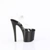 Pleaser - ENCHANT708 Ankle strap sandal, Pole dance shoes - Black Product image